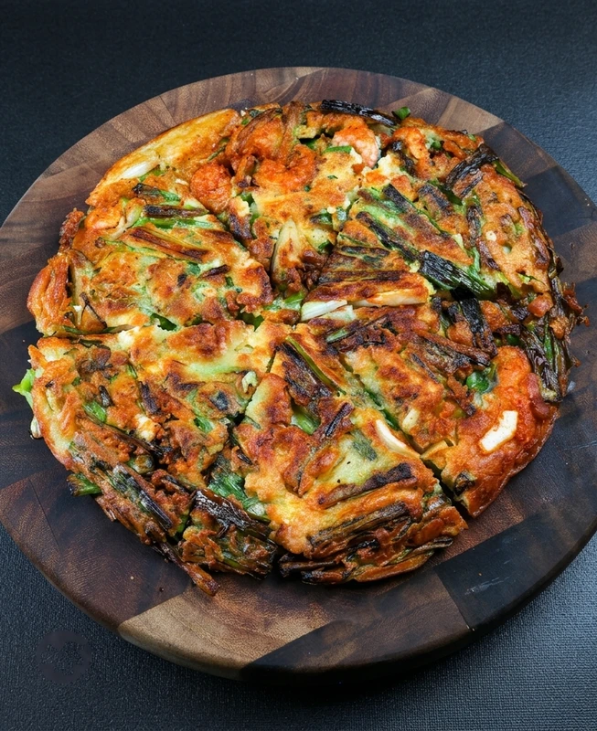 Jeon savory Korean pancakes at Hanyang Restaurant Calgary