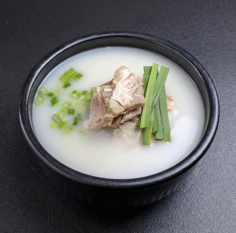Gukbap Korean soup and rice at Hanyang Korean Restaurant Calgary