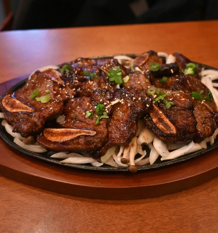 LA Galbi Korean BBQ short ribs at Hanyang Korean Restaurant Calgary